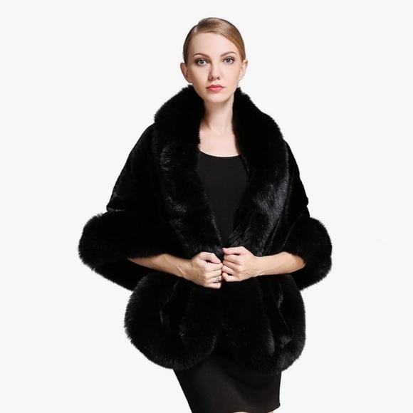 Accessories - Women's Faux Fur Shawl Wrap Stoles for Bridal Wedding Dresses